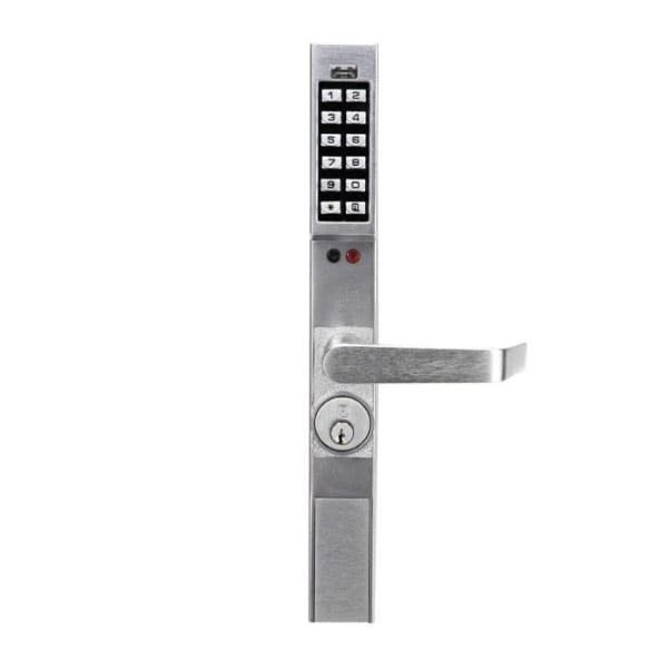 AlarmLock: Trilogy DL1300 Narrow Style Keypad Lever Lock w/ Audit Trail / Satin Chrome